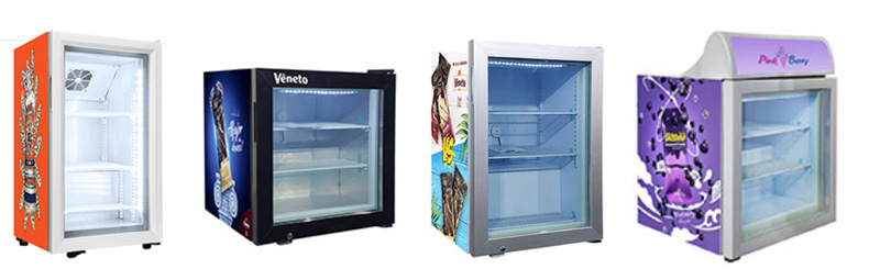 Sm4 all glass door display freezers