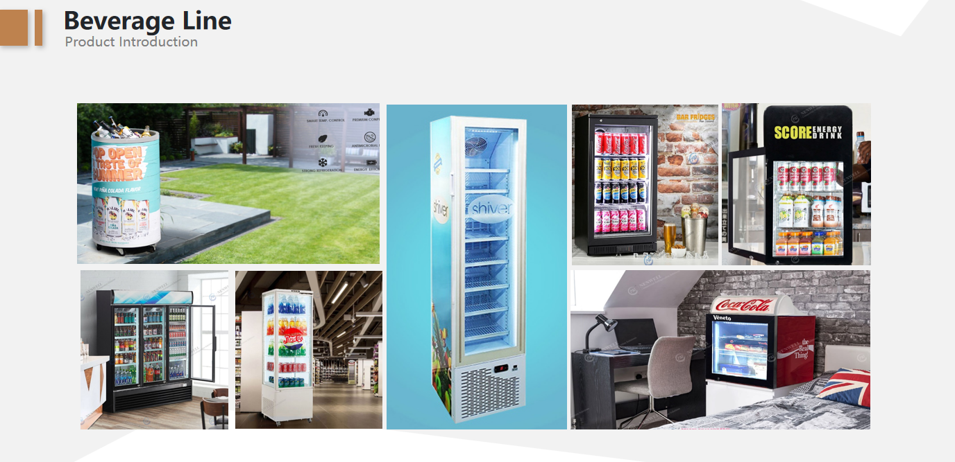 Refrigeration equipment - beverage upright cabinet